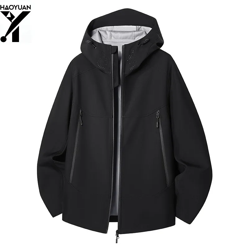 Men's Soft Shell Jacket for Windproof and Waterproof Outdoor Cycling Tourism Camping Training Running Hiking Men's Casual Jacket