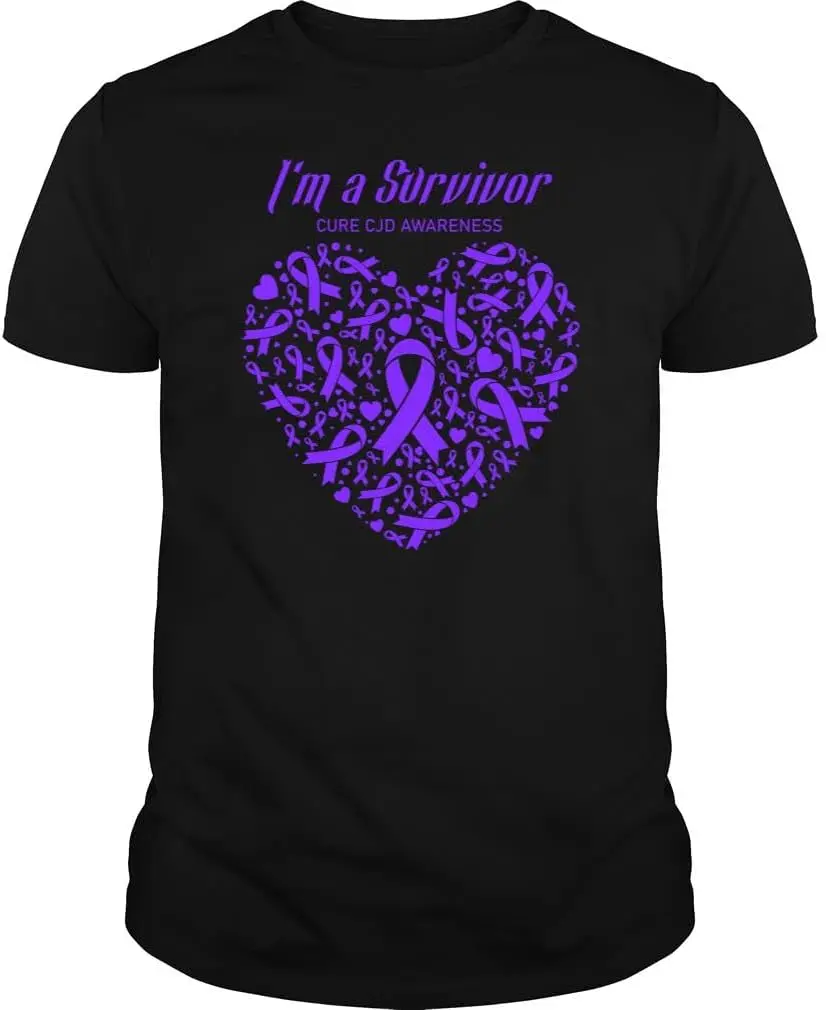 I'm a Survivor Cure CJD Awareness Heart Unisex T-Shirt