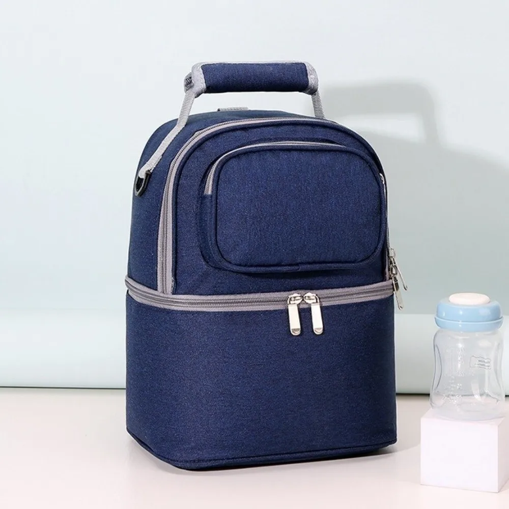 

Рюкзак для беременных большой емкости, двухслойный изоляционный материал, рюкзак для детского питания, стильная сумка, сохраняющая свежесть