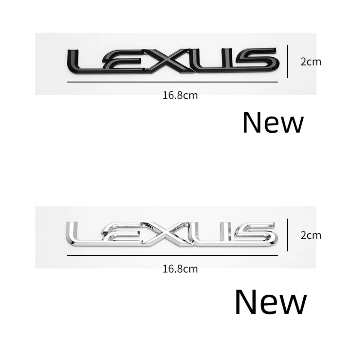 3D Chrome Glossy Black ABS Letters LS350 LS400 LS460 LS460L LS500 LS500h HYBRID Emblem For Lexus Car Trunk Logo Badge Sticker