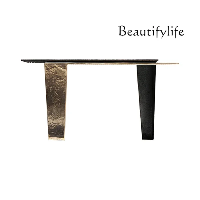 Italian light luxury entrance table, foyer narrow table, modern high-end villa entry wall view table