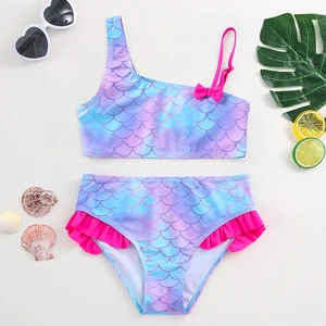 Children's bikini swimsuit on a mermaid scale, women's fashion 10 Main Bikini Sales - №10