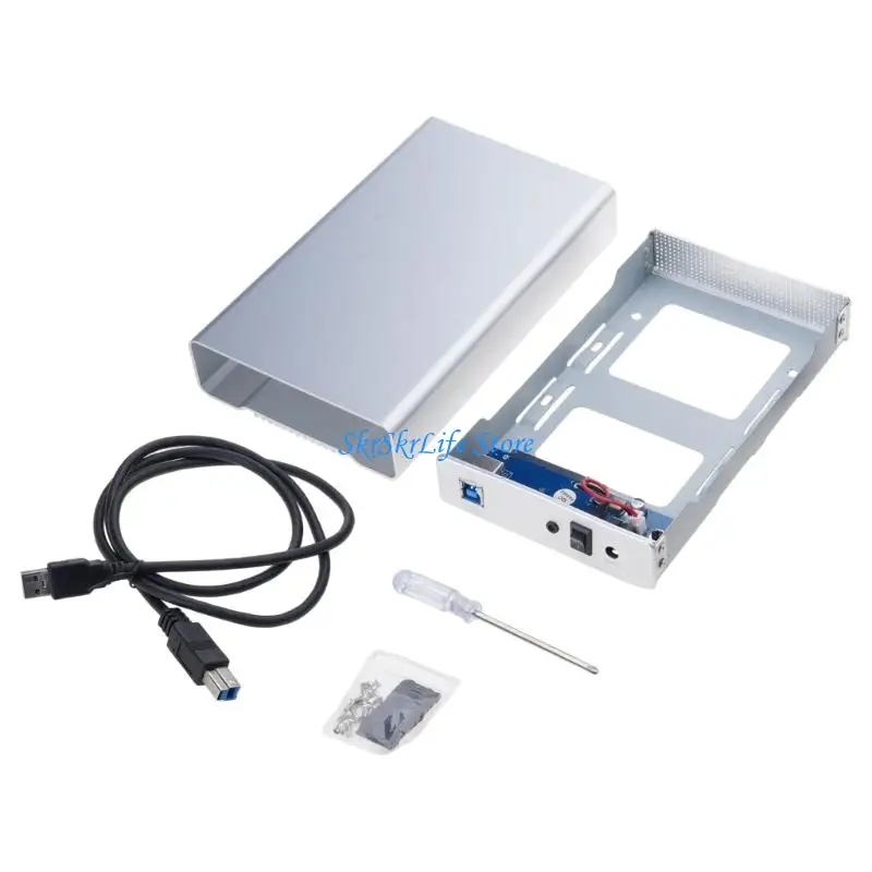 E65E Blueendless 3.5in Hard Disk Box Desktop USB3.0 Type C HDD Enclosure 8TB for C