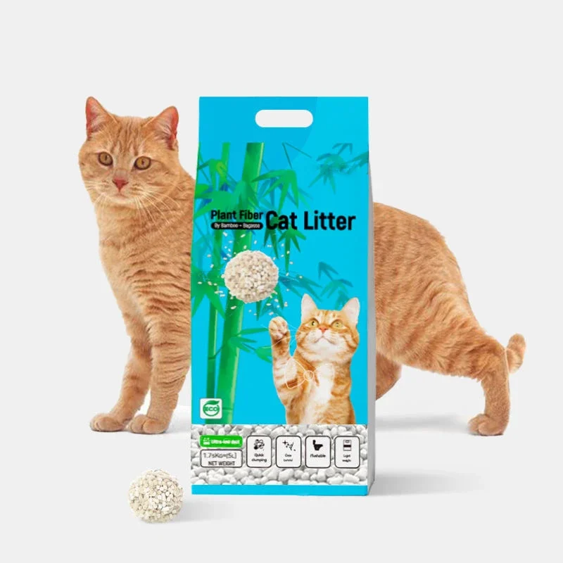 Low Ash Natural Ingredient Natural Cat Litter Mixed Material Durability