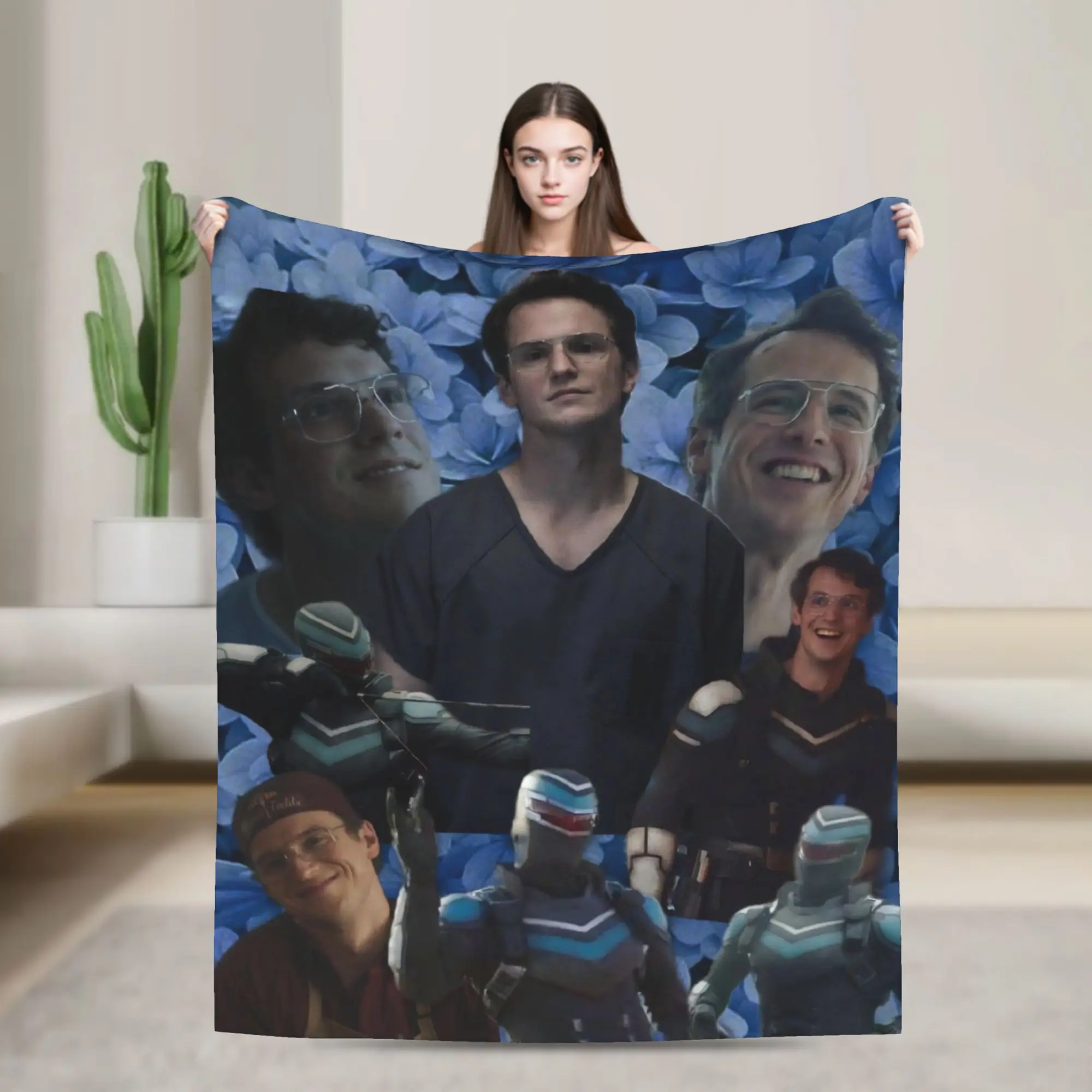 

Adrian Chase Vigilante Peacemaker Blanket Airplane Travel Flannel Throw Blanket For Bed Warm Soft Bedspread Birthday Present