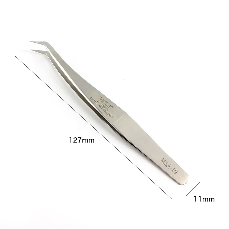 VETUS 1 Pcs volume lash Tweezers Stainless Steel Eyelash Tweezers for Eyelash Extension Eye Makeup Tools