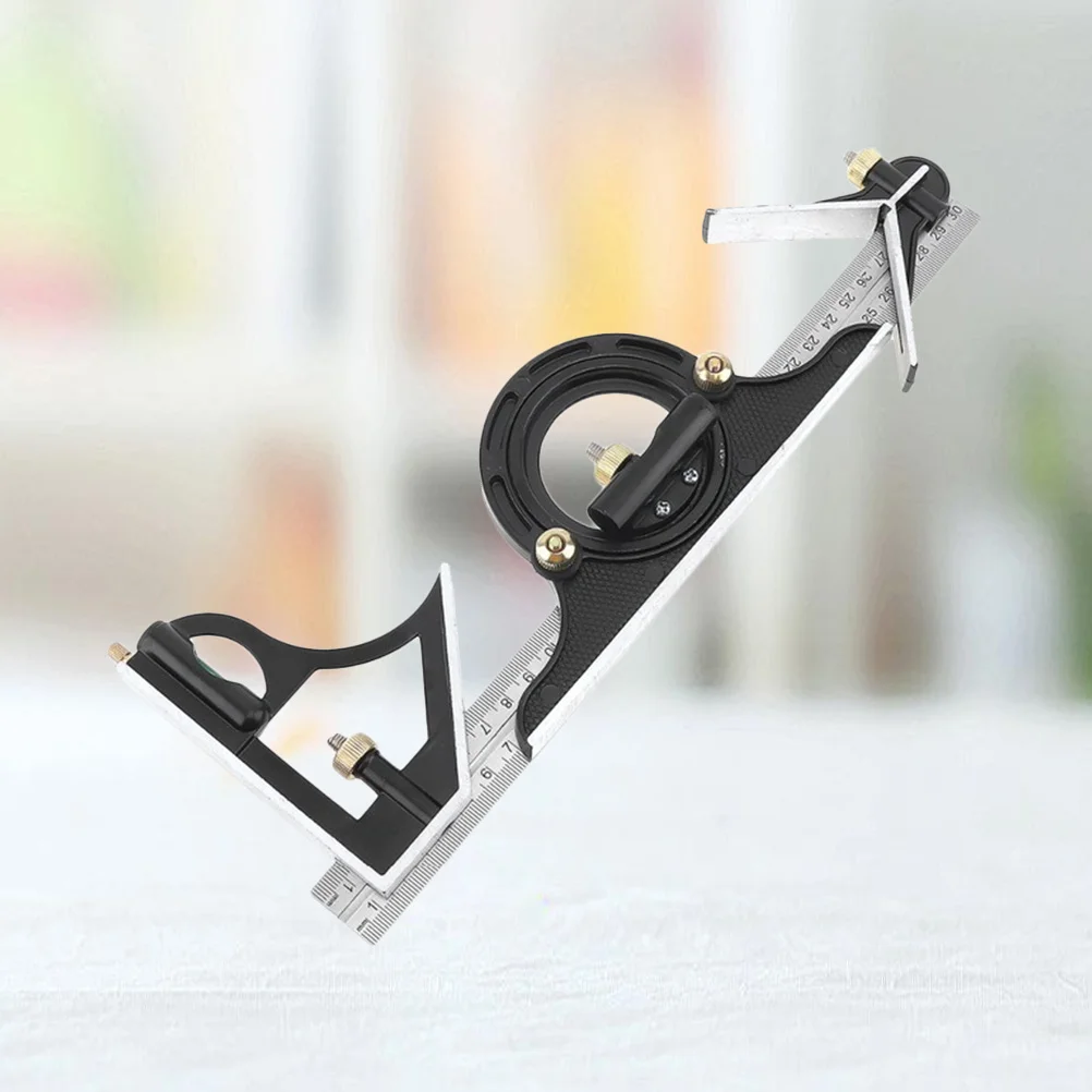 

3Pcs Multifunction Combination Square Set Rustproof Stainless Steel Measuring Tool Accurate Level Scriber for Wood Metal