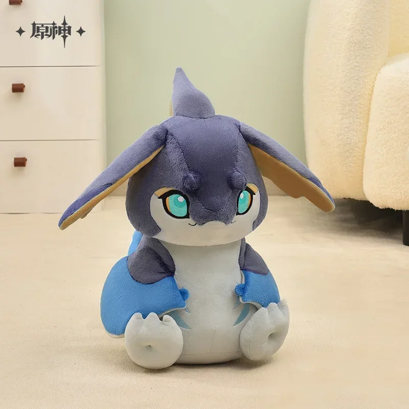 Genshin Impact Dragon Soft Stuffed Plushies, Accessoires de cosplay, Dessin animé en peluche, Jouets animés, Cadeau de Noël, Jeu officiel, Kawaii