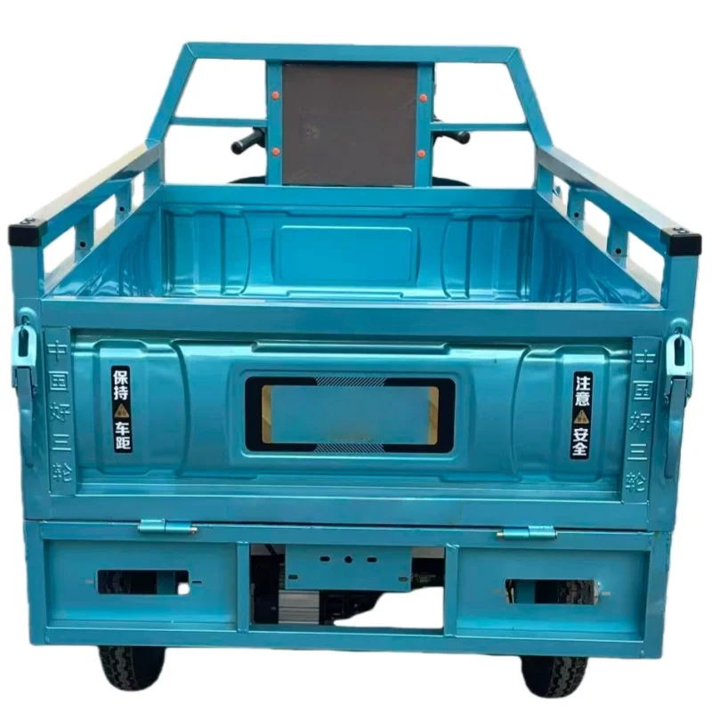 Electric Self-unloading Farm Tricycle, Hydraulic Tipper Cargo 3-Wheeler, Agricultural Dumper Truck for Transport