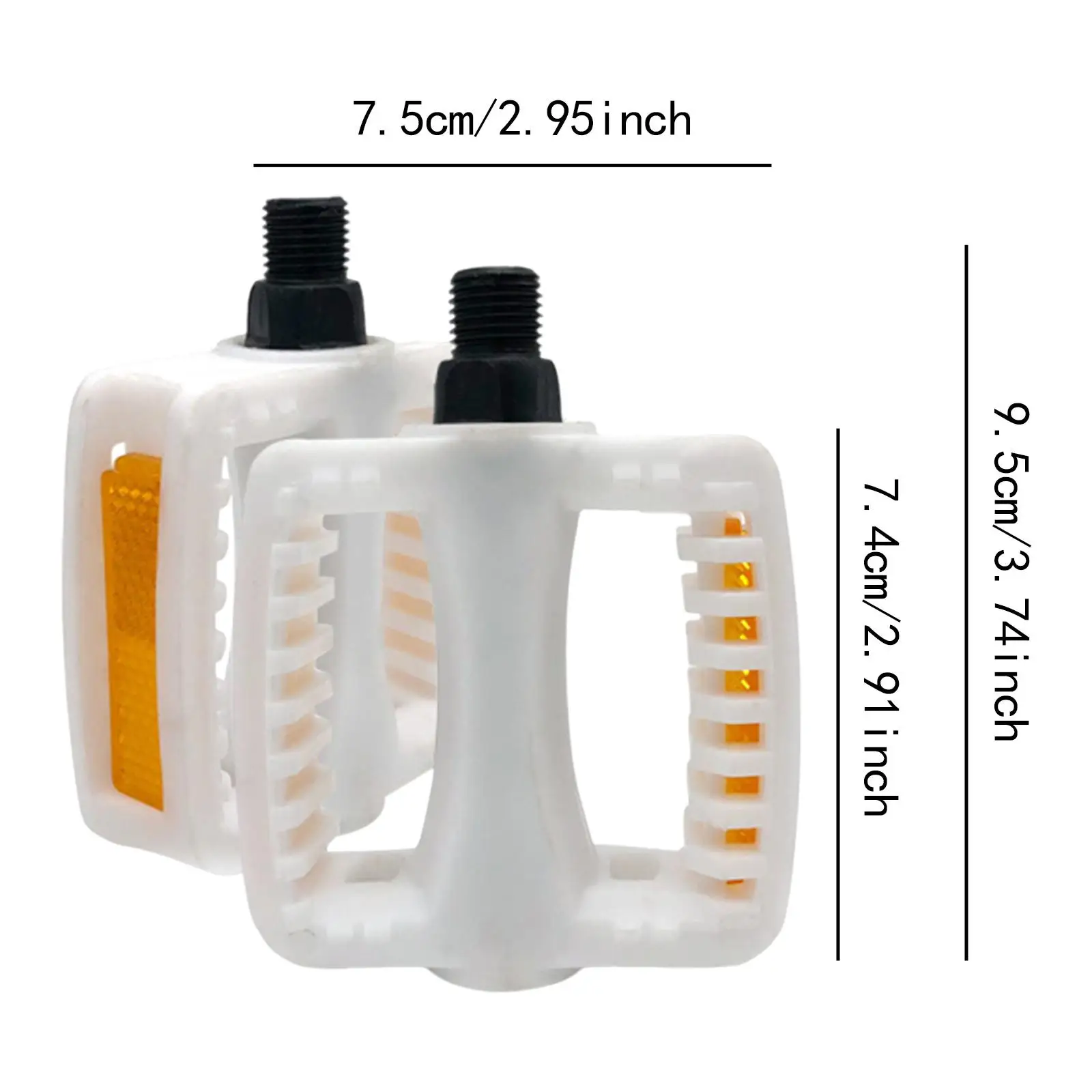 Children Bike Pedals Durable Pp Shell Ball Bearing Design Lightweight Hollow Footrest for Junior Cycling Safety