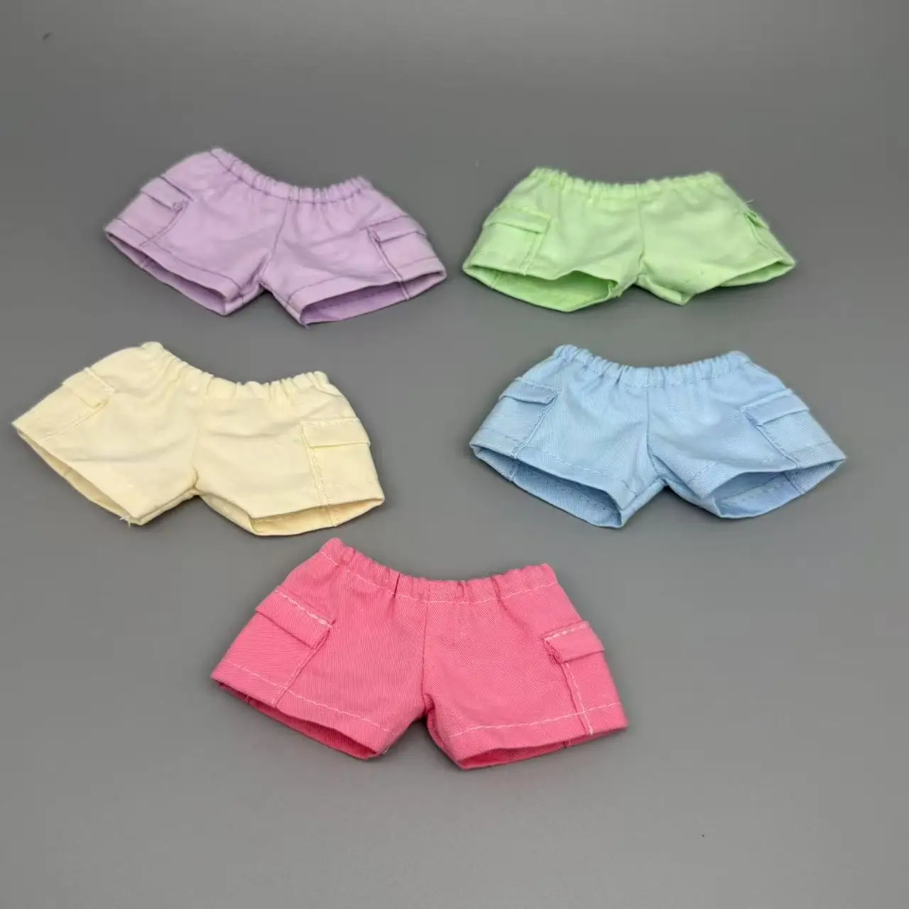 15/17 cm Labubu pop Macaron meerkleurige shorts outfit casual werkkleding broek pop kleine broek geschikt voor 1e-3e generatie Labubu