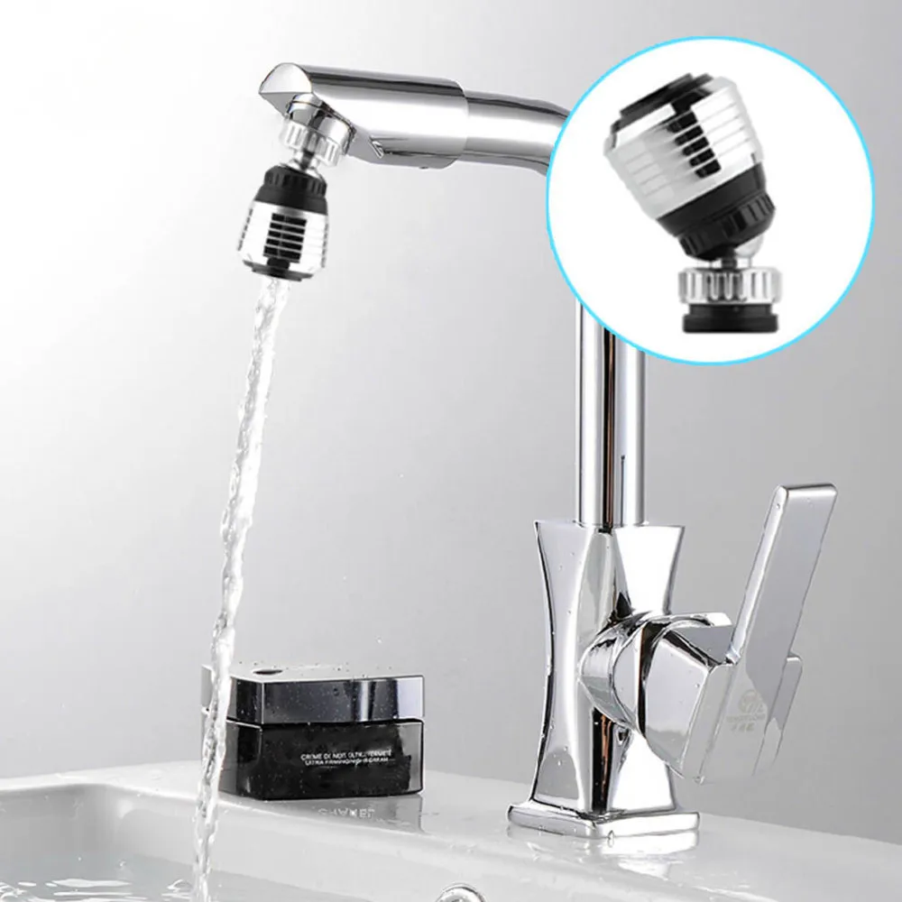 

360 Degree Rotary Swivel Faucet Nozzle Anti-splash Water Shower Head Bubbler Diffuser Kitchen Water-saving Tap Connector