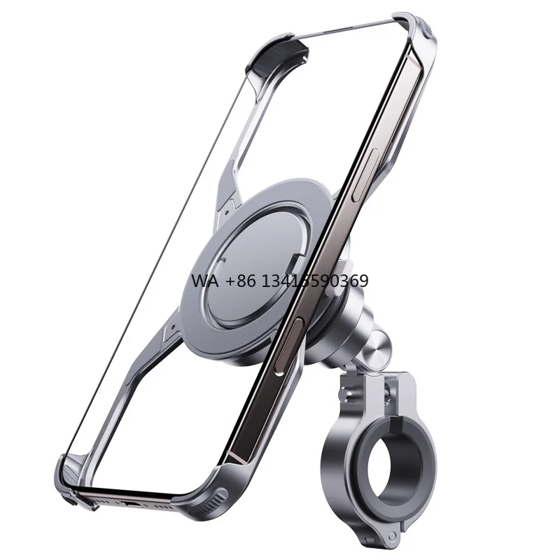

Z10 New Rotating Magnetic Locking Bar Strap Mounting Bracket One Lock Phone Case Bike Motorcycle Mount Phone Holder