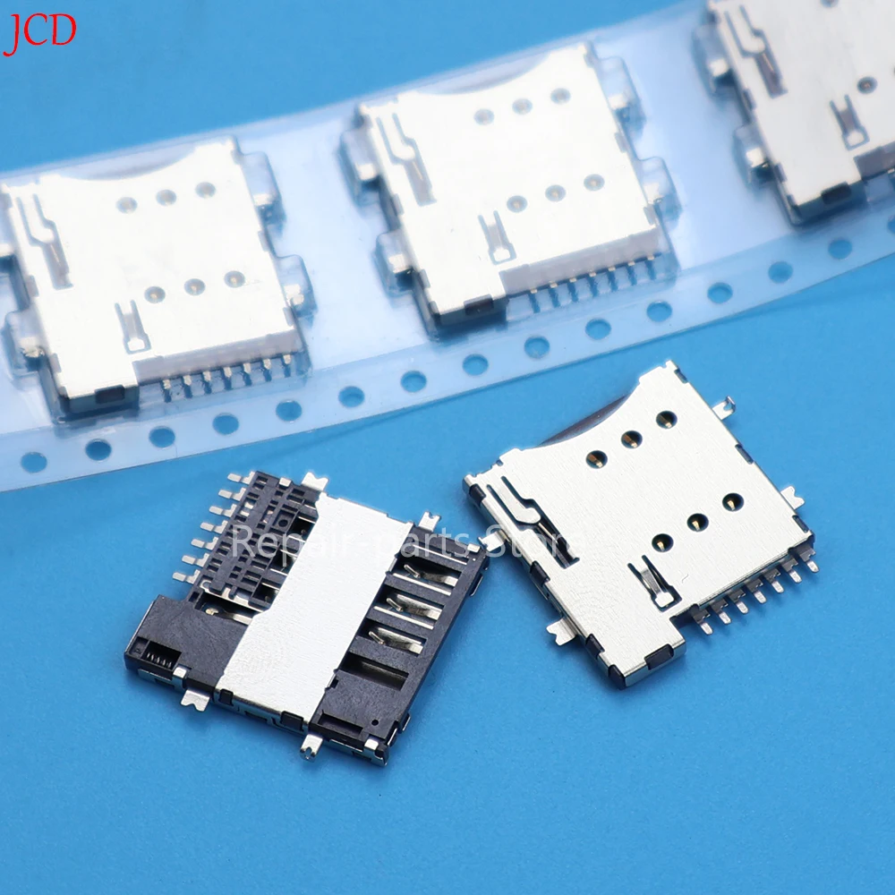 JCD 7P MICRO SIM-Kartenanschluss 7-Pin Micro SIM-Sockelhalter 1,35H Selbstverschließend mit Schalter PUSH Mobiler Kartenhalter Neu – Detail 4