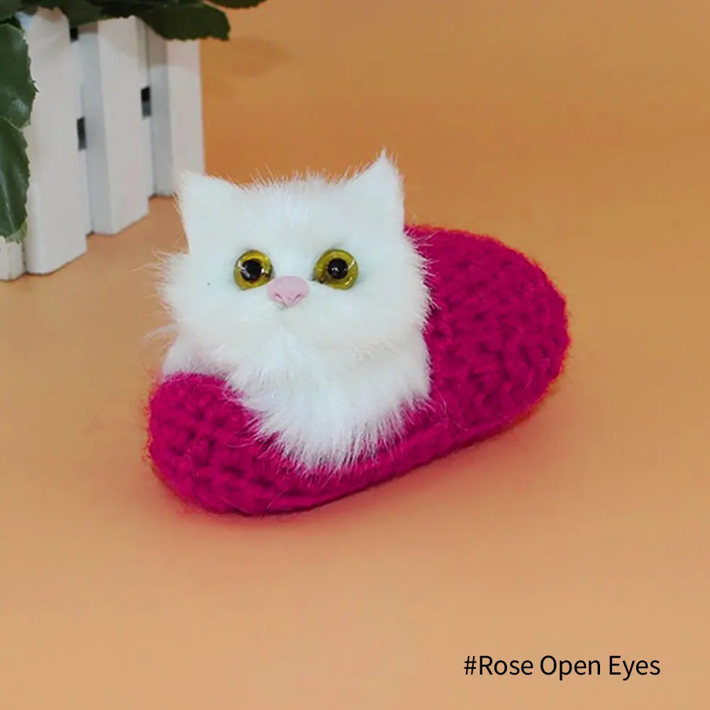 Simulation Mini Katze Nette Plüsch Katzen mit Sound Kinder Geburtstag Geschenke Kreative Nachahmung Katze Ornamente Hause Dekoration Lieferungen – Detail 21