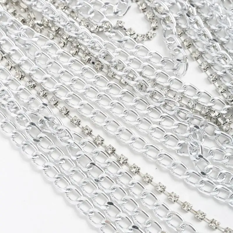 

Стильная цепочка для тела из сплава со стразами, модная цепочка на талию, декоративная цепочка для тела, идеально подходящая для