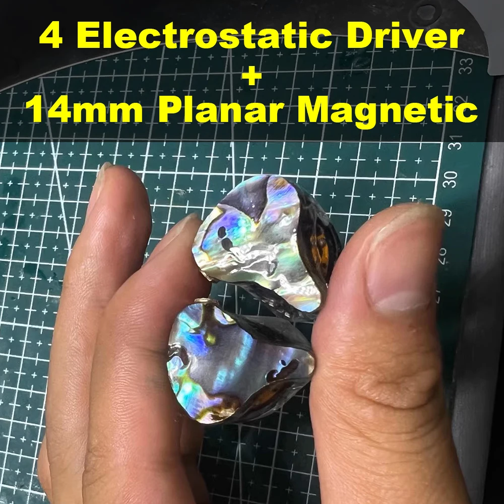 

HiFi IEM наушники электростатические наушники 14 мм плоские магнитные наушники с плоской диафрагмой наушники ортодинамические гарнитуры MMCX