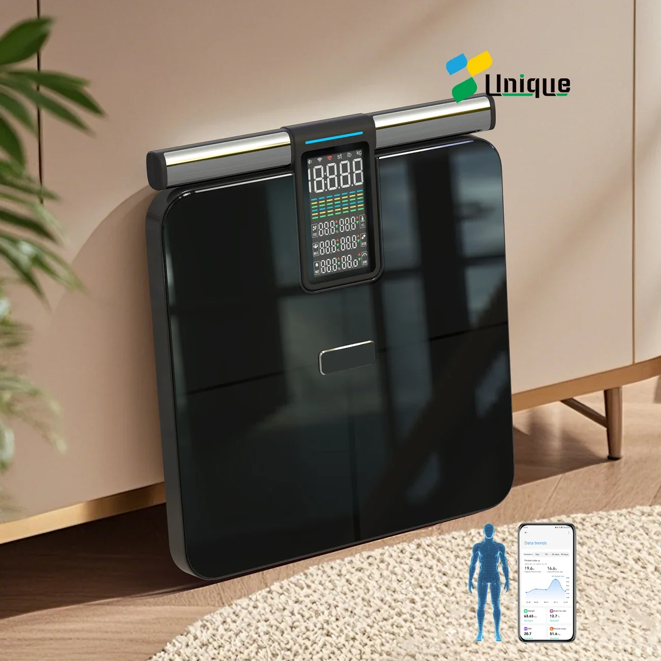 Unique OEM/ODM Design Adult Weight Scale Body Bioimpedance Digital Weighing Scale Composition Analyzer Bathroom Scale