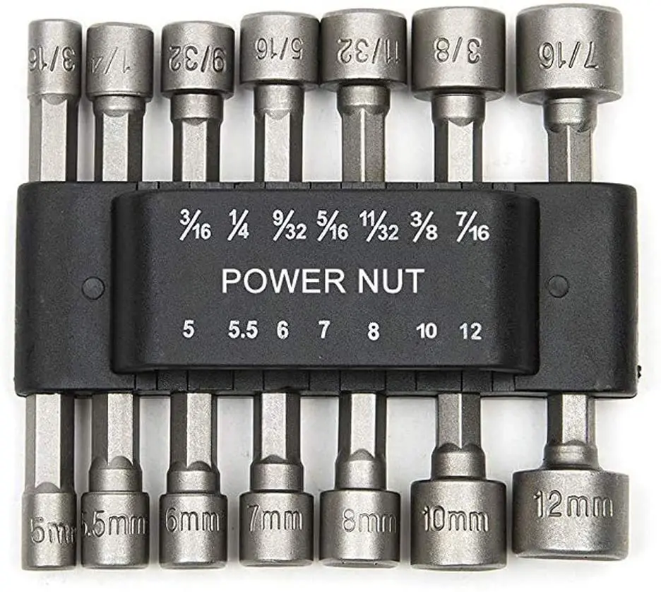 14 Chiếc Điện Hạt Lái Xe Bộ Mũi Khoan 1/4 ”Lục Giác Ổ Cắm Adapter Bu Lông Trình Điều Khiển Dụng Cụ Sửa Chữa Nhanh Chóng Thay Đổi Trục thuật Điện