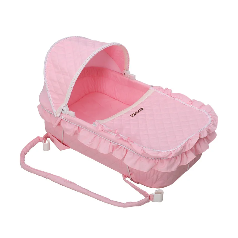 Multifunctional Baby Carrying Basket Sleeping Basket Baby Crib Folding Car Bed