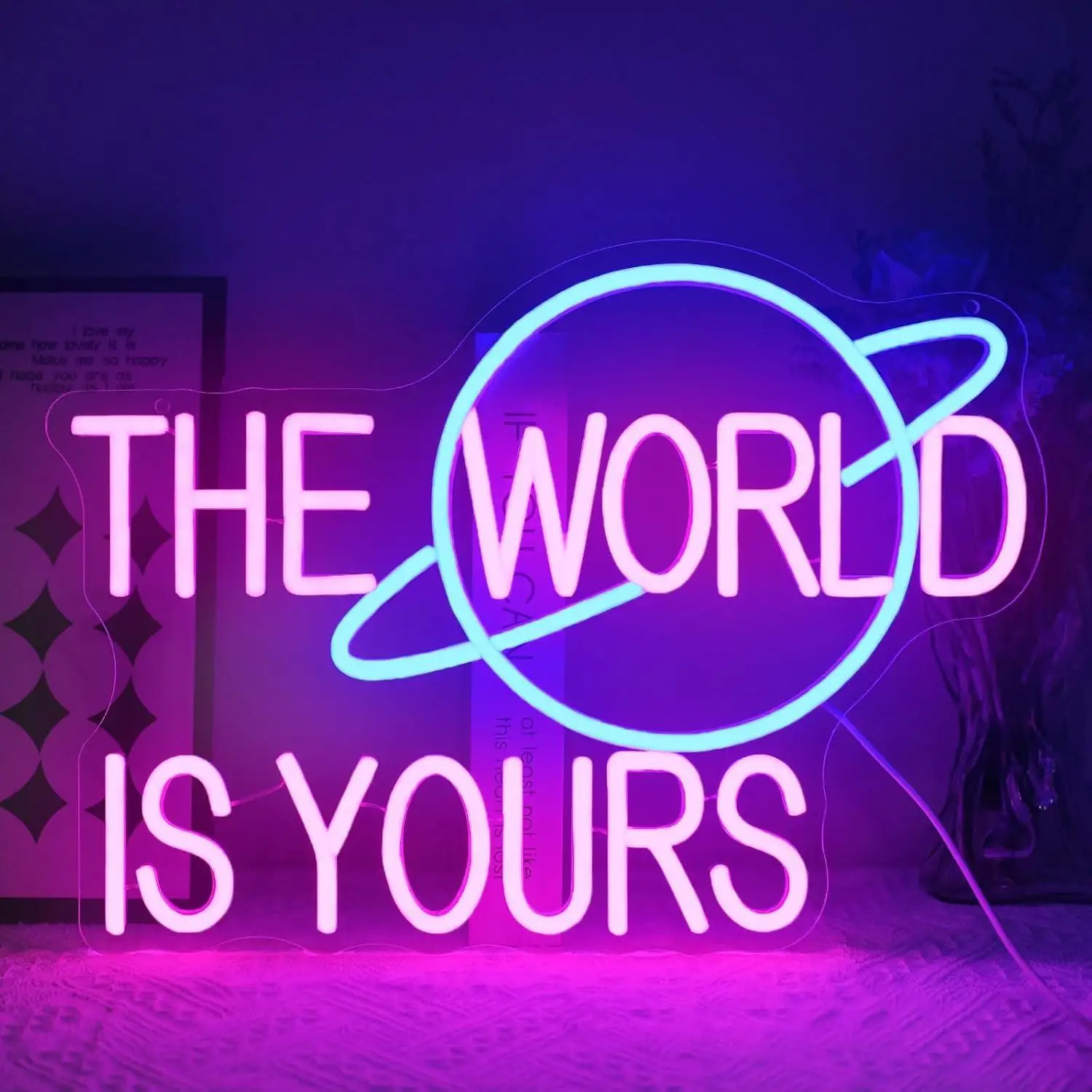 enseigne-neon-«-le-monde-est-a-vous-»-avec-lumiere-led-usb-a-intensite-variable-pour-chambre-a-coucher-salle-de-jeux-man-cave-bureau-decoration-murale-de-mariage-veilleuse