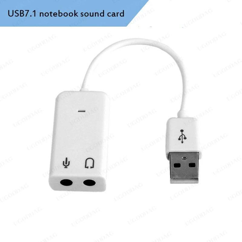 7.1 zewnętrzna karta dźwiękowa USB Jack 3.5mm Adapter Audio USB słuchawka Micphone karta dźwiękowa do komputera Macbook Laptop PC