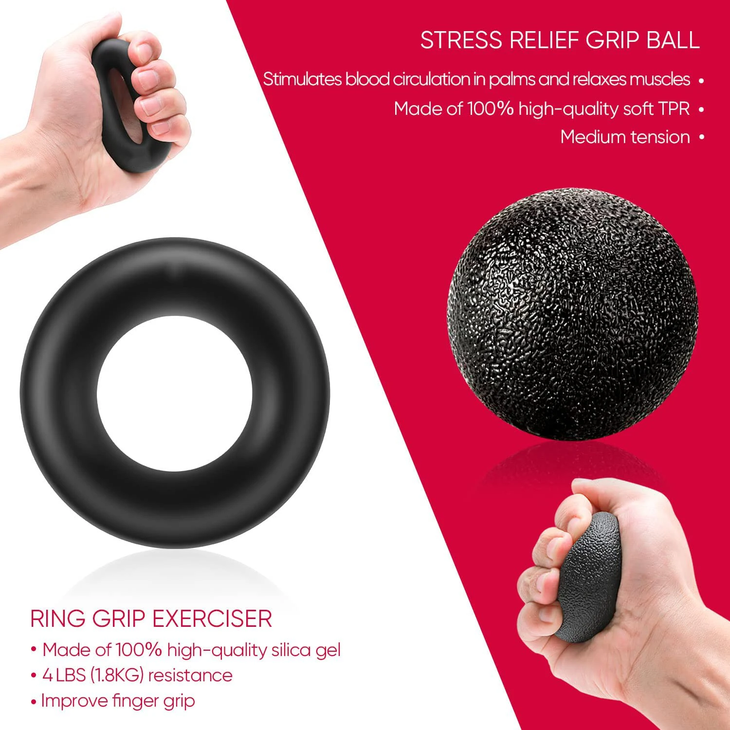 5-60Kg Adjustable Heavy Gripper Fitness Hand Exerciser Grip 5 PCS Hand Trainer Sport Gym Expander Strengthener Crossfit Grips