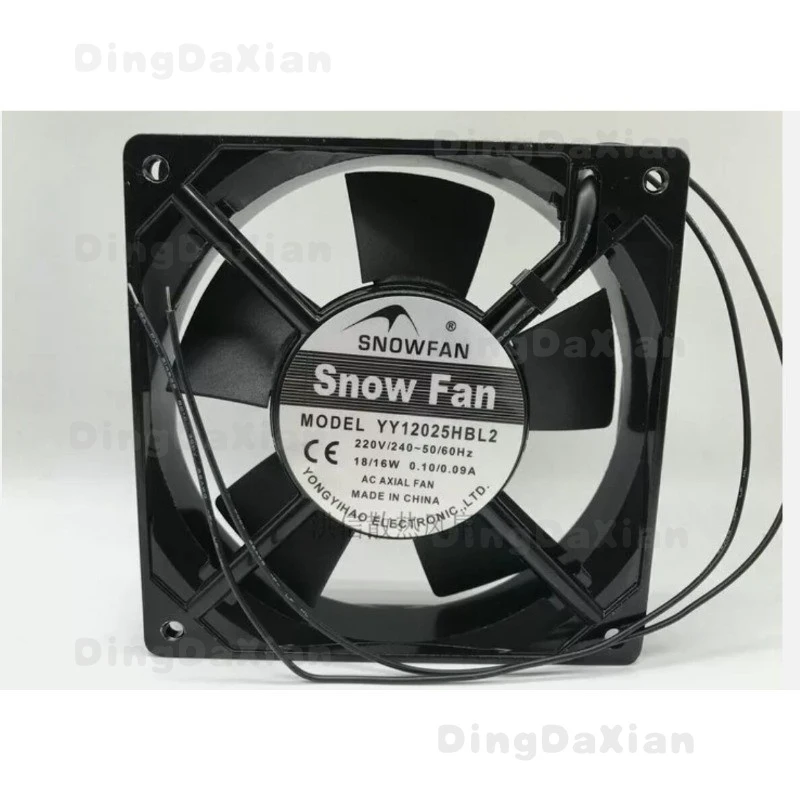 

Вентилятор SNOWFAN YY12025HBL2 AC 20V/240V 12см 12025, 2-проводной, алюминиевая рама, 1 шт.