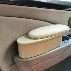 Car arm elbow rest left hand door universal armrest modified storage car with small armrest box elbow pad sliding and length