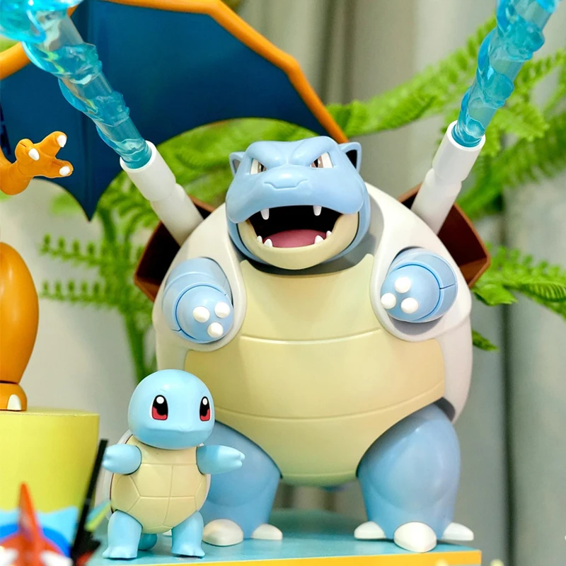 行こう！ ポケモンビルディングブロックピカチュウヒトカゲフシギダネゼニガメミュウツー組立置物おもちゃ子供の誕生日ギフト