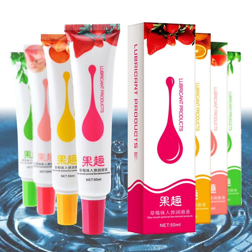 50ML Fruity Sex Lubricant Sex Tooys for Men Anal Sex Lubricating Oil Pure Natural Oral Sexual Lube Adult Toys Female Sexshop