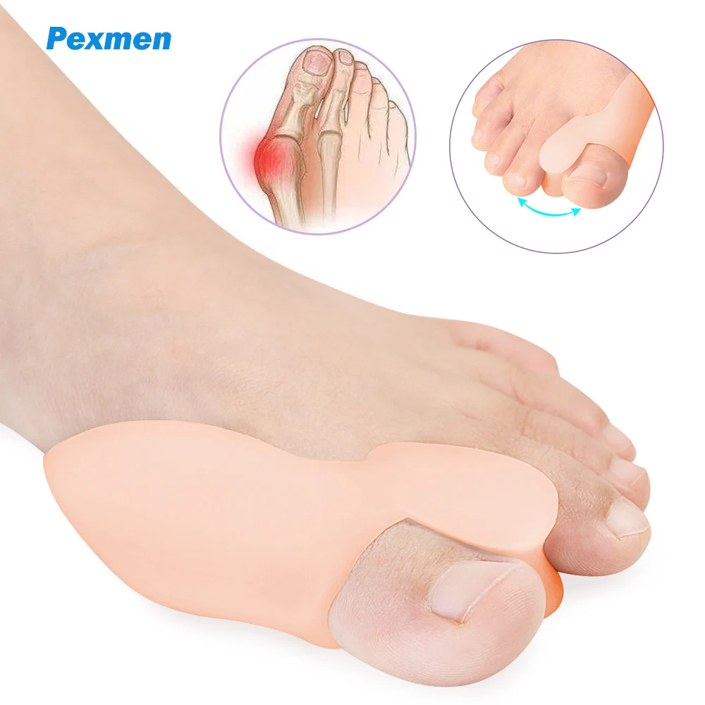 

Pexmen 2/4/8Pcs Gel Big Toe Separator Bunion Corrector Pain Relief Hallux Valgus Straighter Orthopedic Toe Protector Spacer