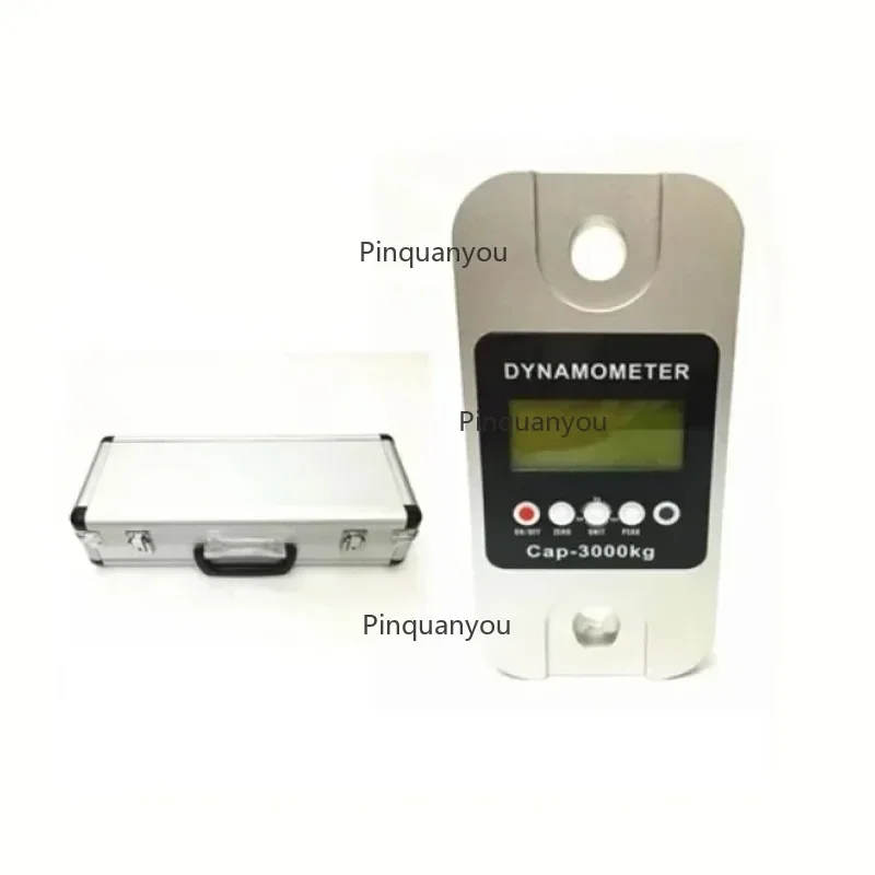 Digital Wireless Crane Dynamometer, 1/3/5/10 Ton Portable Tension Load Cell Weighing Sensor for Material Handling