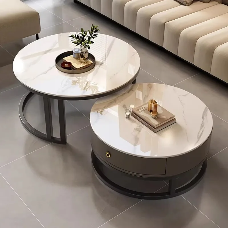 

Modern Luxury Coffee Tables Nordic Simple Glam Minimalist Coffee Tables Round Unique Stolik Kawowy Living Room Furniture