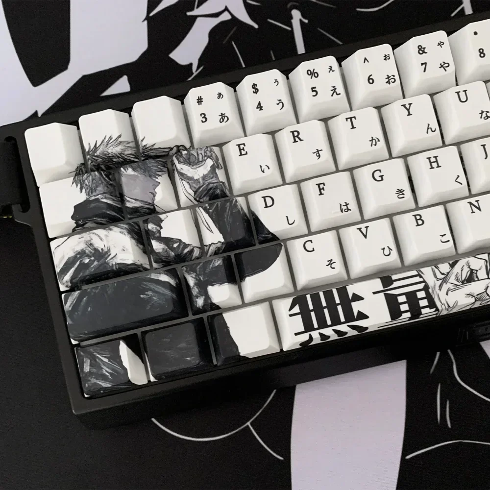 102 Keys, Spell Retreat, Japanese Keycaps, Anime Theme, Cherry Contour Keycaps for Cherry MX Mechanical Keyboard