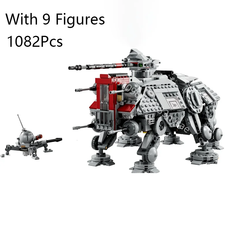 Nieuwe Wars Ruimtevaartuig MOC Coruscant Dropship 75354 Alternatief Bouw tot 75337-1 DIY Monteren Bouwstenen Cadeau voor Kinderen Volwassenen