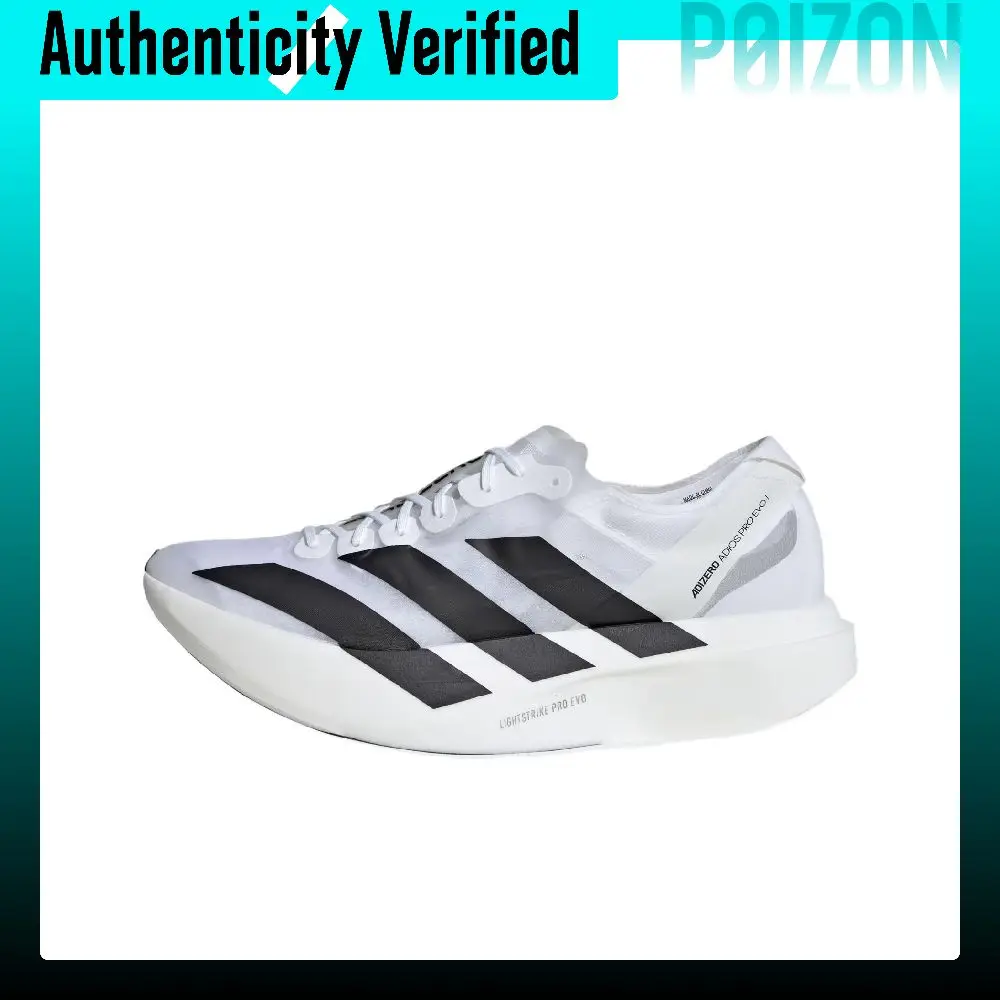Adidas Adizero Adios Pro Evo 1 Low top Marathon Racing Running Shoes Unisex White Black 2024 Edition IH5564-2024