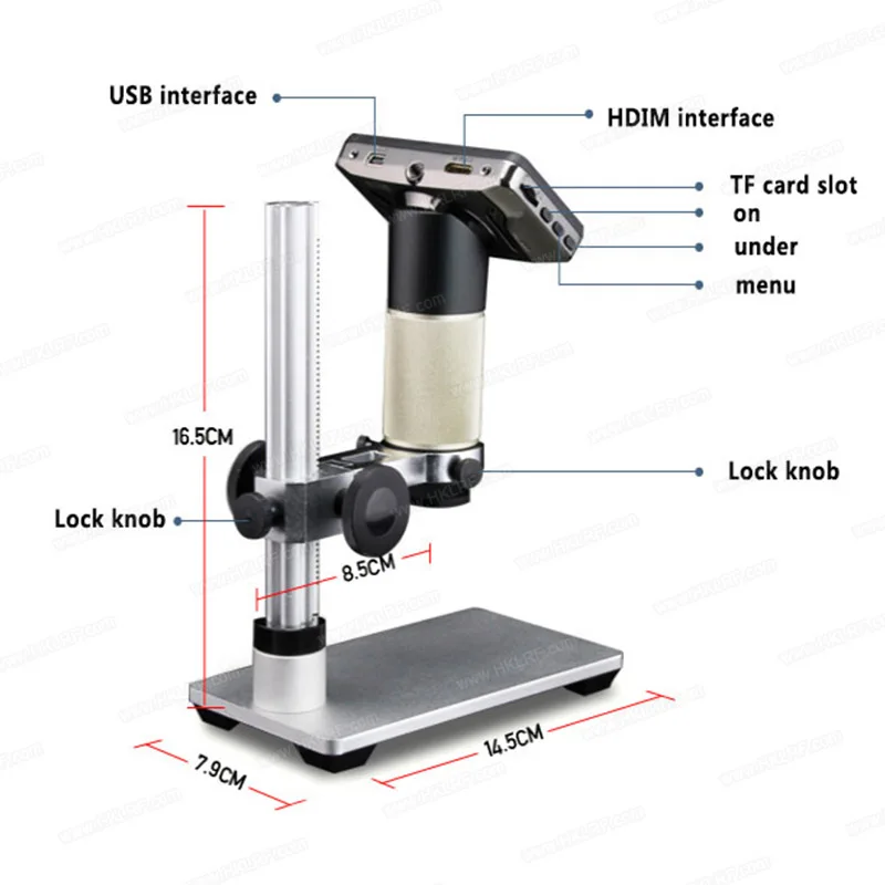 Andonstar ADSM201 Digital with 3MP HD Industrial Lens for PCB CPU SMT Soldering and Phone Repair USB