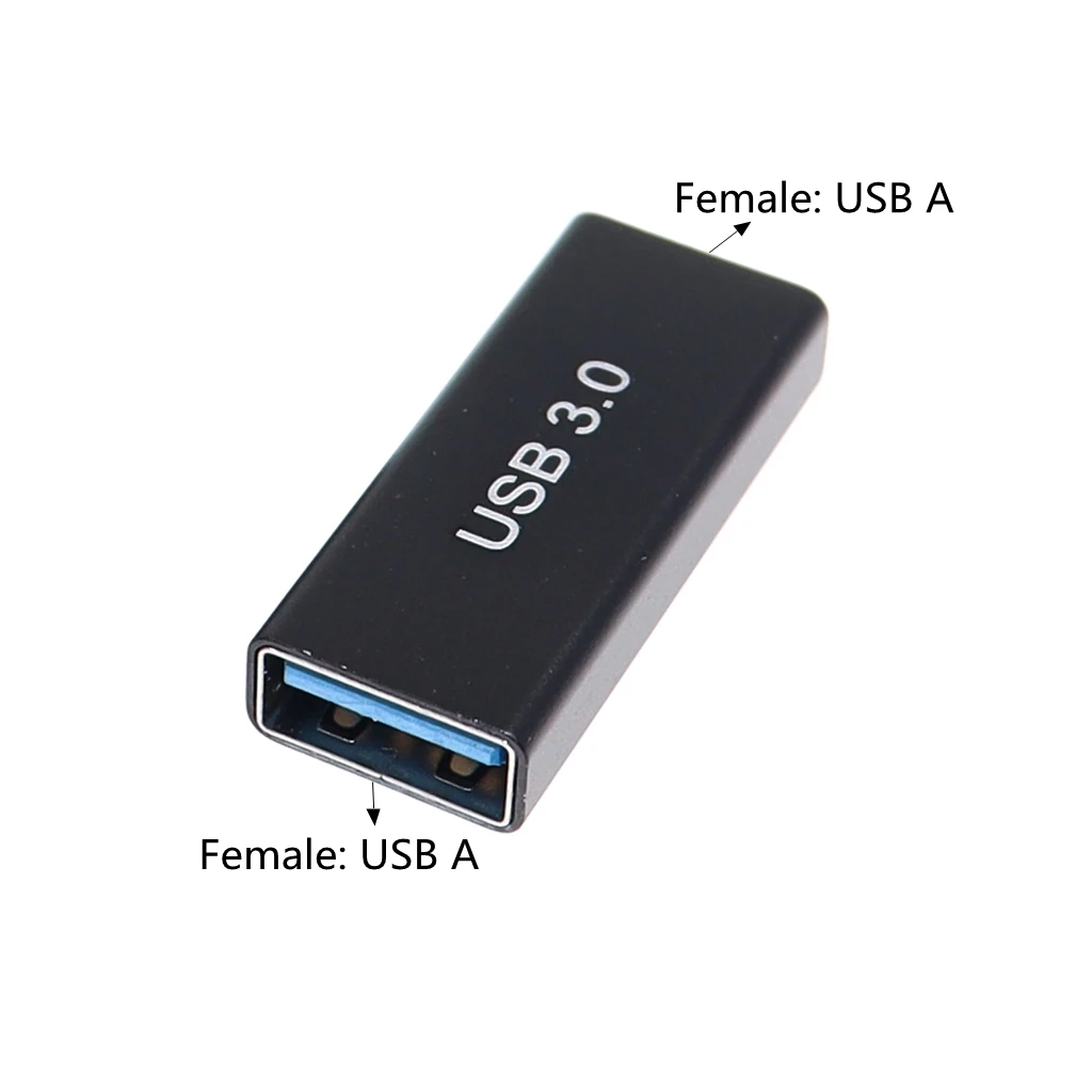 USB 3.0 Tipe A betina Ke betina adaptor konektor AF ke AF Coupler F/F konverter pengubah jenis kelamin untuk Laptop