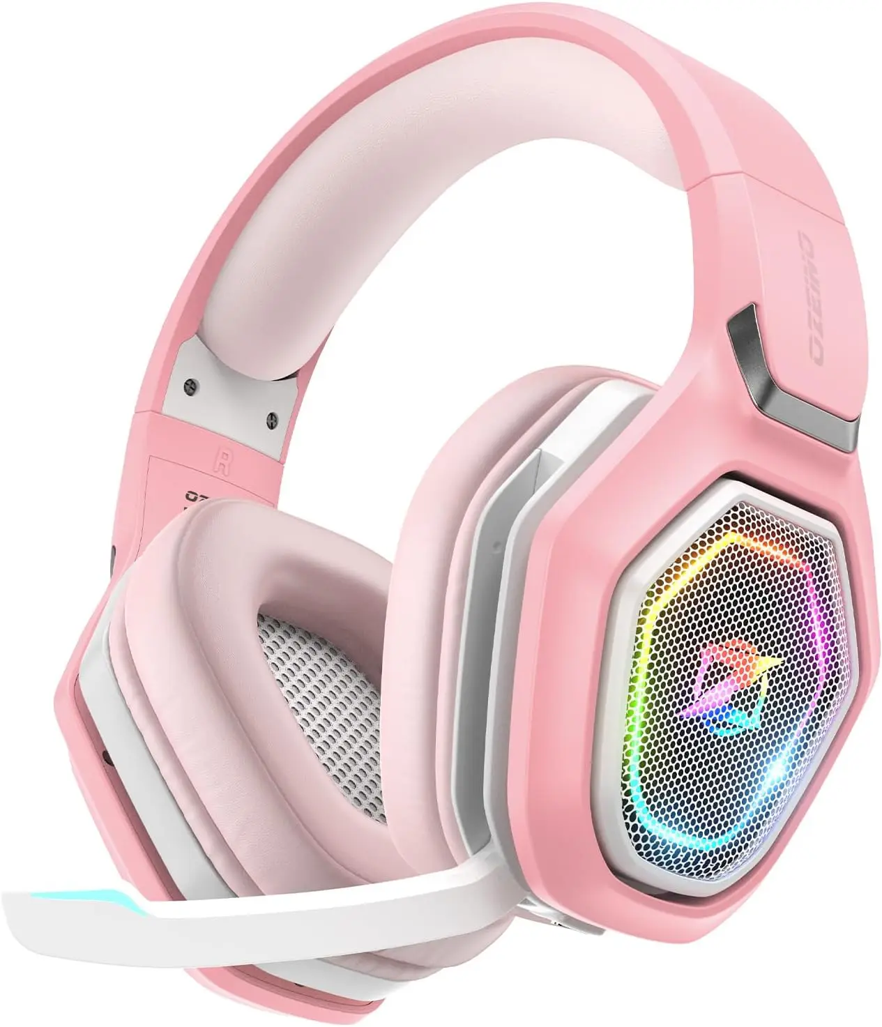 

Беспроводная игровая гарнитура 2,4 ГГц с микрофоном, USB и Type-C передатчиком, 30 часов автономной работы, RGB-подсветка для PS5/PS4/ПК/телефона