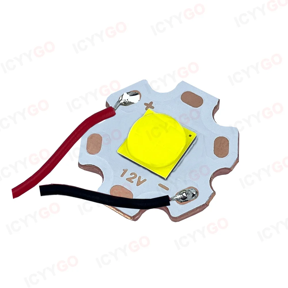 Imagem -02 - Led de Alta Potência 5050 7070 Diodo de Contas 3v 6v 12v com Cabo Adequado para Peças de Lanterna Acessórios de Farol de Carro de Bicicleta 20w 40