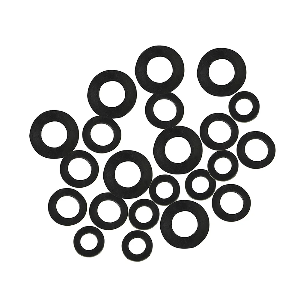 21pcs Tap Washers For Hot & Cold Water Faucet 3/8 1/2 3/4 Inch Rubber Flat Gasket O-Ring Seal Washer