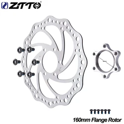 ZTTO MTB Bike Threaded Hub Disk Disc Brake Rotor Mountain bicycle 6 Bolts Flange Adapter Freewheel Cycling 160mm 48mm Rotor