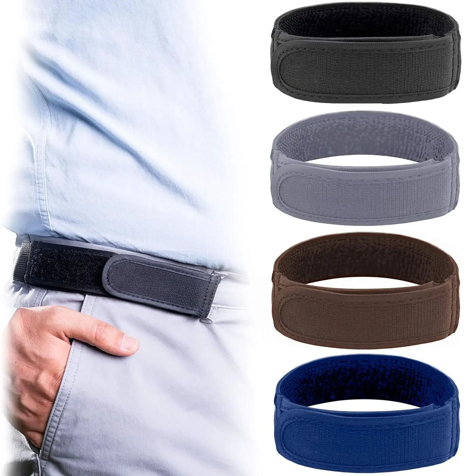 Fashion Comfortable Stylish Belt Loop Buckle-Free Belt Unisex Buckle Free Waist Belts Men's Ultra-soft No Buckle Elastic Belts