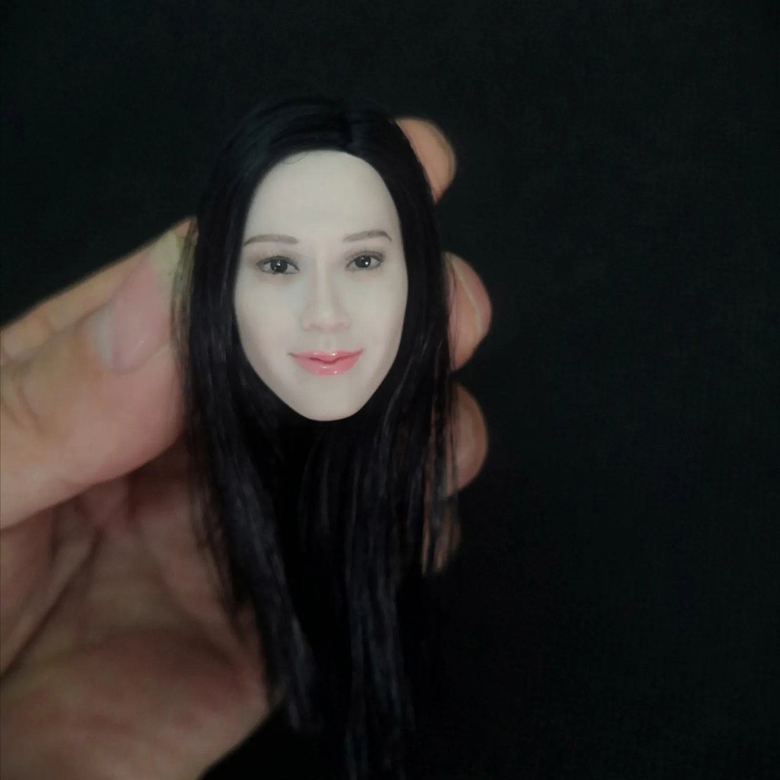 IN STOCK 1/6 Scale female head sculpt Asian japan Movie actor pale skin head carving fit 12'' action figure body model