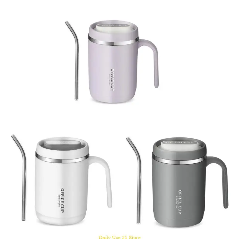 

Insulated Coffee Mug 500ML Stainless Steel Travel Cup Double Wall Coffee Cup Suitable for Home Office and Outdoor Use