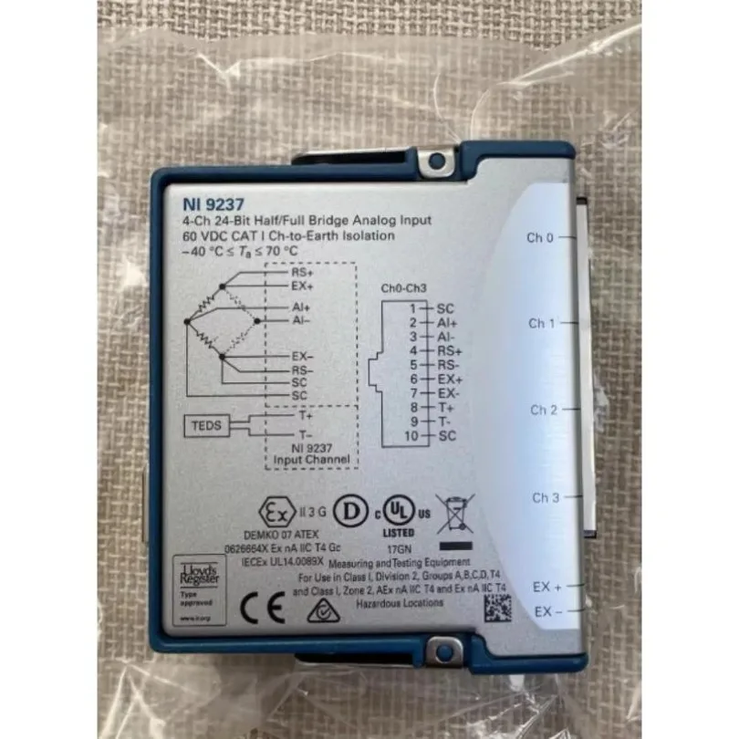 1pcs  NI 9237 cDAQ Strain / Bridge Input Module, RJ50 2#xhd