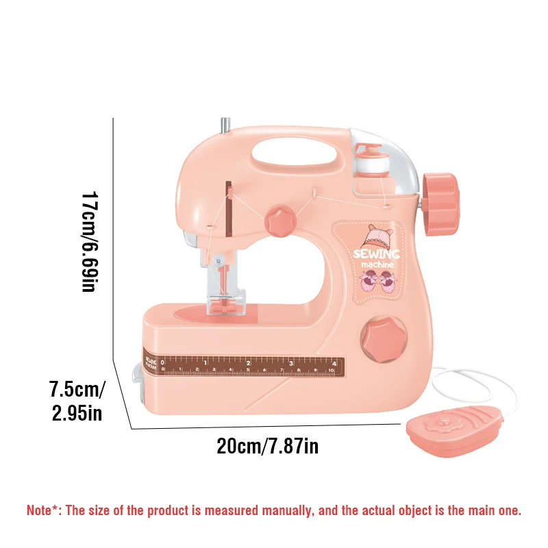 Tragbare Nähmaschine Mini Haushalt elektrische Nähmaschine mit Nähfuß Pedal Home Craft ing Tools Spielzeug für Kinder