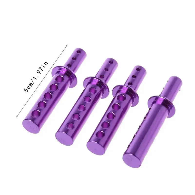 RC카 모델 4개 HSP 108037 188037 알루미늄 차량 쉘 컬럼 바디 마운트 08007 1/10 업그레이드 부품 (94108 94188 94111 호환)