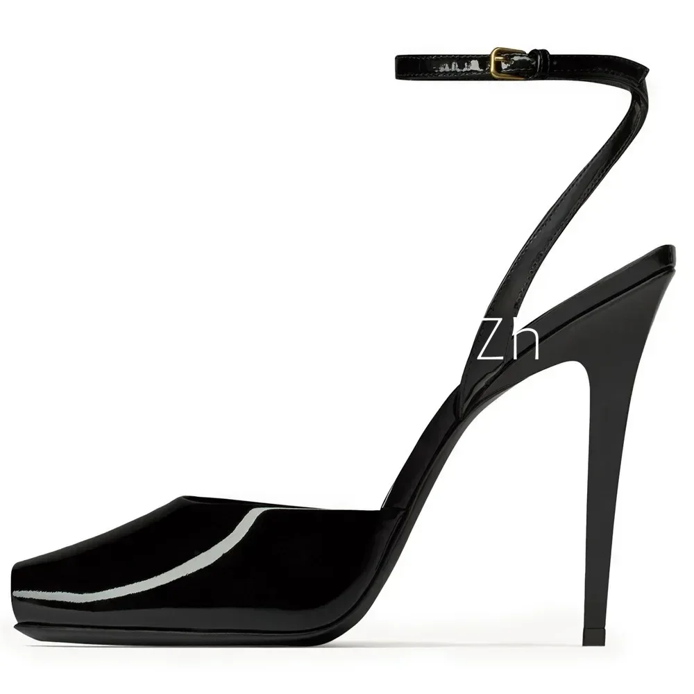 2025New European and American Summer Women\'s Stiletto High Heels Fish Mouth Sandals Fashion Banquet Dance Shoes Large Sandals
